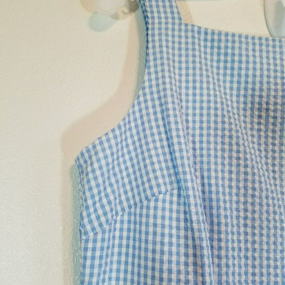 VINTAGE STYLE GINGHAM MINI DRESSS - Picture 3 of 6